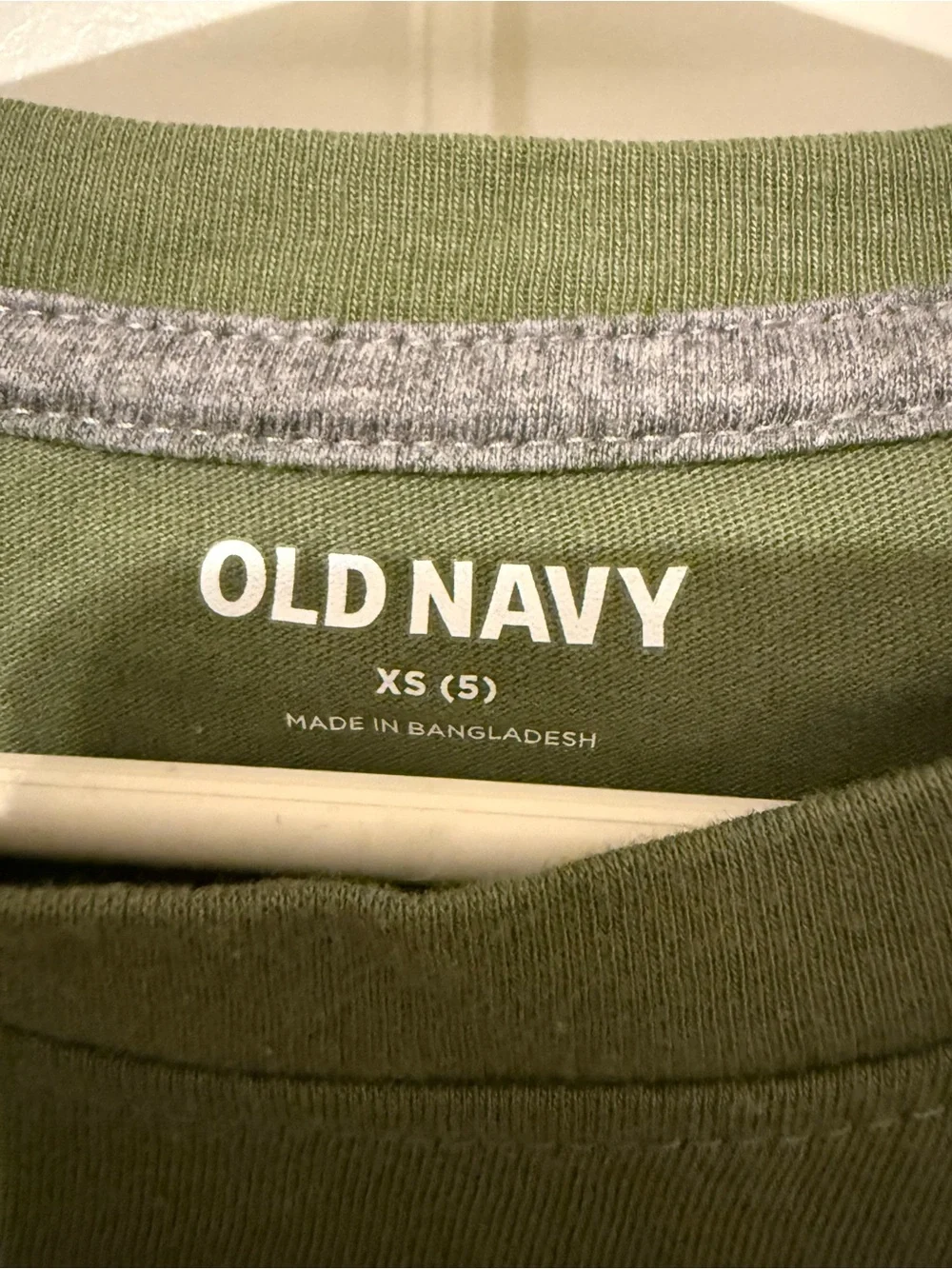 Old Navy Long-Sleeve Tee Trio - Olive, Navy & Camo Green